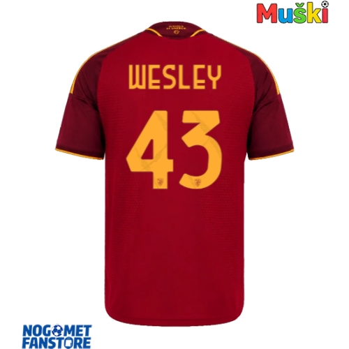AS Roma Wesley Franca #43 Domaci Dres 2026-27 Kratak Rukav